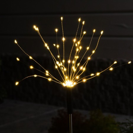 Garden lamp on the solar battery "Dandelion" 2 pcs., 78 cm, 160 LED, glow warm white-2