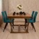 Dining stool Polini Home Rio SM, dark-turquoise color color