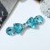 Halfish hair clip "Crystal" bow, 8 cm, mix