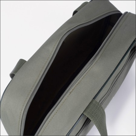 Bag for lightning shoes, textura, outer pocket, khaki color-2