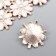 Decor for creativity Metal "White Chamomile" enamel, rhinestones, pearl 0.8x2.3x2.3 cm