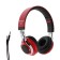 Luazon RX-1 headphones, wireless, invoices, BT 4.2, 250 mAh, LED, FM, Microsd, Reds