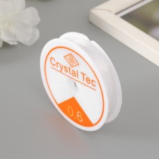 Silicone thread 0.6 mm, 12 m, white