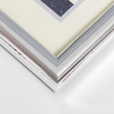 Photo frame plastic "Rainbow" 15x21 cm, silver-2