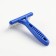 Comb-grade 2-ribs, 13.5 x 8.8 cm, blue