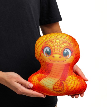 Antistress toy "Snake", orange-5