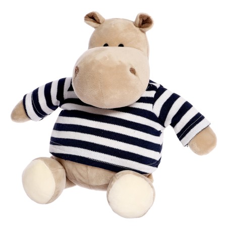 Soft toy "Hippo: in vest", 20 cm