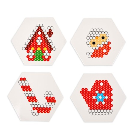 Аквамозаика «Дед Мороз с домиком», брелоки-2