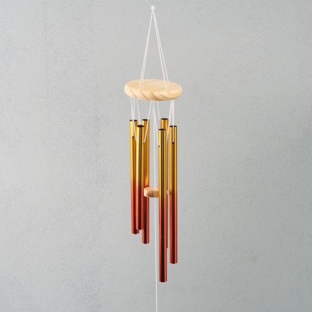 Wind Music Metal "gradient" Orange 6 tubes 75 cm-1