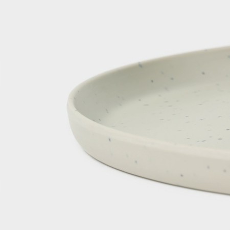 Dish "marble", d = 28 cm, gray color-2
