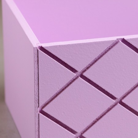 Wooden Kashpo "Hellas Bolshaya, Nete", 25 × 12.5 × 10 cm lilac-3