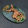 Magnet "Deer. Ural", 10x7 cm, coil, gypsum
