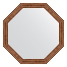 Mirror in the baguette frame, dry reed 51 mm, 59x59 cm