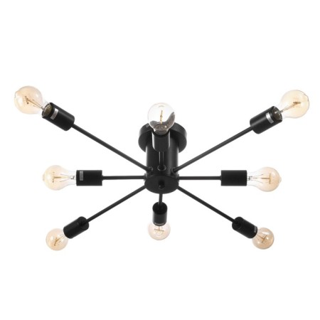 Ceiling chandelier "Orion" 8x60W E27 Color: Black