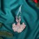 Decoration Christmas tree "Ball dress" 9.5x8.5 cm, lilac overflow
