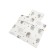 Kit in the stroller "crumbs hedgehog", white color
