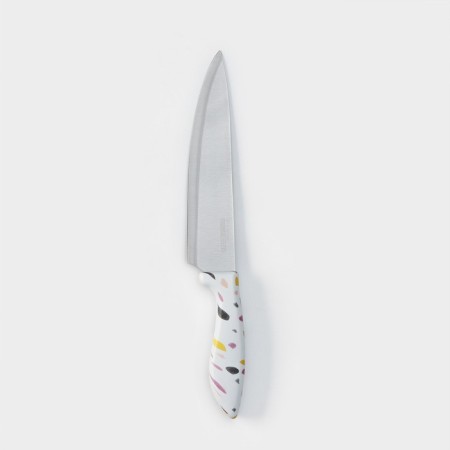 Knife - chef of the shade Sparkle, blade 20 cm, white color-2