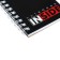 Notebook, A7, 40 sheets, in a cage, on a crest, infide, cover Cardon, OFSET block