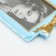 Photo frame Polystone 10x15 cm "Golden Bant" Blue 20x13.5x3 cm