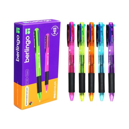 Automatic ballpoint handle 0.7 mm, Berlingo "Multicolor", mix 4-7