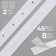 Braid with buttons, 25-25 mm, 17 mm × 45 ± 1 m, white color