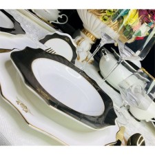 A set of deep plates Lenardi Rich, D = 22 cm, 6 pcs