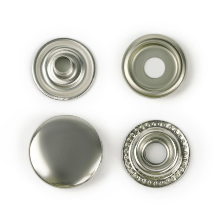 Installation button, omega (o-shaped), d = 15 mm, nickel color-2