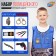 Set of playing "policeman", 8 items, apron