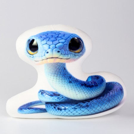 New Year. Anti -stress toy "snake" blue-5