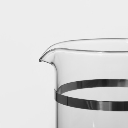 Know -hand jacket kettle - press "RIC", 600 ml, glass, brown color-4
