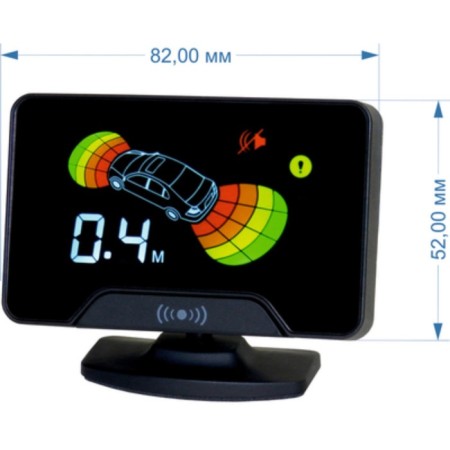 Parking radar Aaaline LCD-18 Black Inside 8 sensors/ 16mm; monitor-2