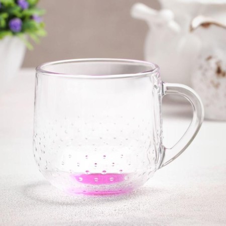 Glass mug "Gramine", 300 ml, color mix-6