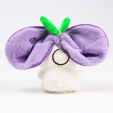 Soft toy "Bunny-Vinograd" on the key fabric, 11 cm-5