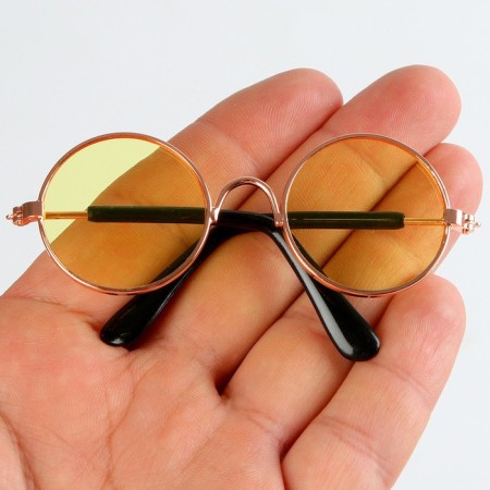 Glasses for toys, yellow color-3