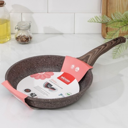 Nadoba Greta pan, anti -stick coating, D = 24 cm, brown color-5