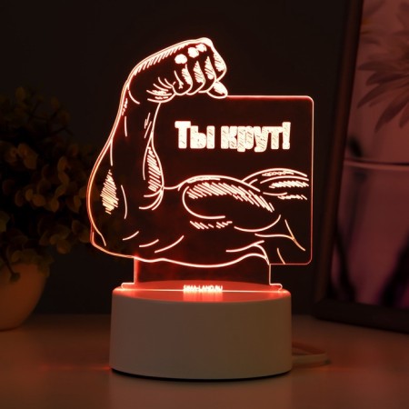 Lamp "You Cool" Led RGB from the network 12.8x9.5x14.5 cm Risalux-4