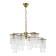 Suspended EVOLUCE lamp. Sle1122-303-06. Lynden. 6x40 watts, E14, 71x71x47 cm, brass color