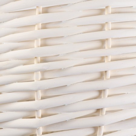 Wicker basket, 40x18/44 cm, white, willow-3