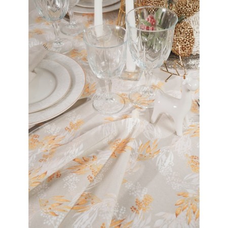 Ashberry tablecloth 140x150 cm, twigs, beige-3