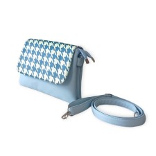Bag Messenger, 2 departments on the valve, the color of the blue