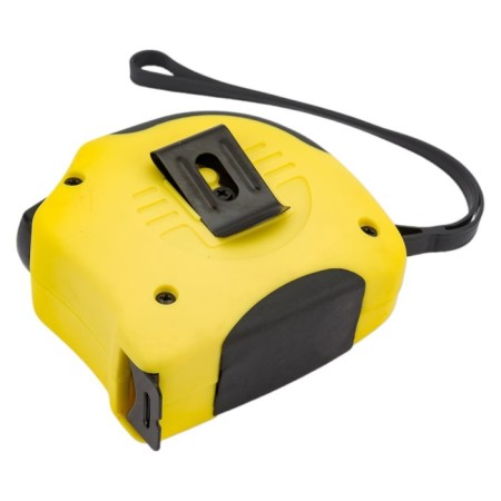 Roulette Encor "velor" 10103, rubberized plastic, steel tape, 7.5 m x 25 mm-4