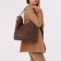 Love bag "Olivi" with lightning, brown color