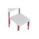 Children's growing chair "Fairy" "My Baby", 2-3 group, white-red color