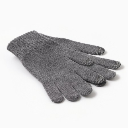 Male gloves, dark gray color, size 22-1