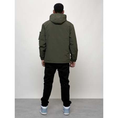 Sports male jacket, size 48, khaki color-8
