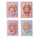 Gift notebook, A6+, 100 sheets, color block, PVC cover, "Anime", mix