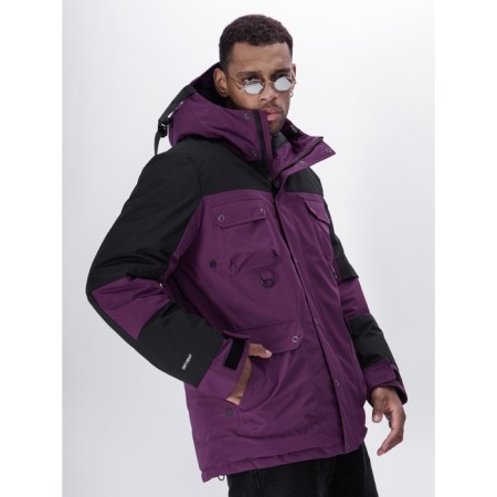 Ski jacket men's, size 48, purple color-4