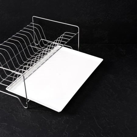 Dishes for dishes with a pallet, 24 × 39 × 15 cm, color chromium-5