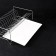 Dishes for dishes with a pallet, 24 × 39 × 15 cm, color chromium