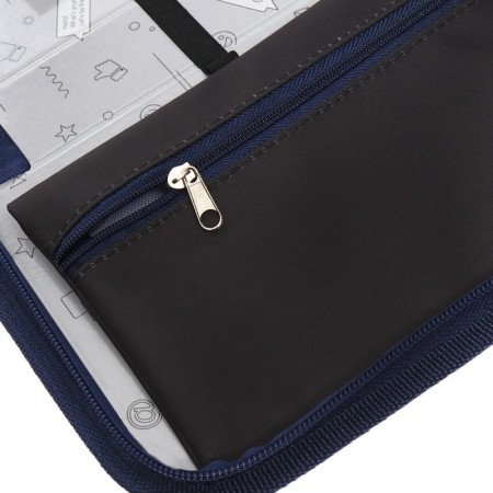 Penal 1 section 140 x 210 x 40 mm, folding pocket and cosmetic bag, fabric, calligrata topontent "sneakers"-6
